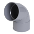 Coude PVC à coller Femelle - Femelle 67° Diamètre 40 mm coloris gris