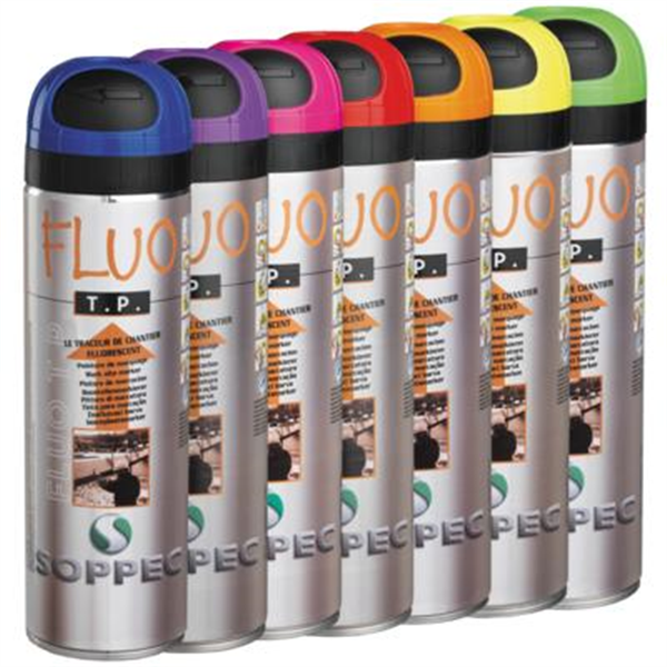 Traceur de chantier FLUO TP Rouge fluorescent Soppec 141513