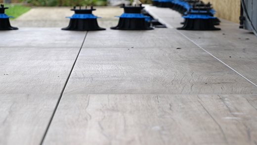 Pose terrasse sur plots