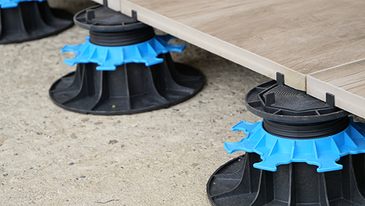 Terrasse pose sur plots