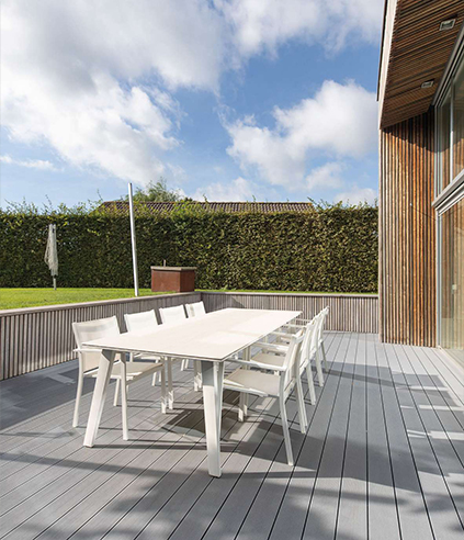 Pose terrasse composite