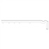 Bandeau de rive PVC mouluré pour avancée de toit blanc