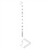 Raccord d'angle intérieur pour planche de rive équerre PVC blanc